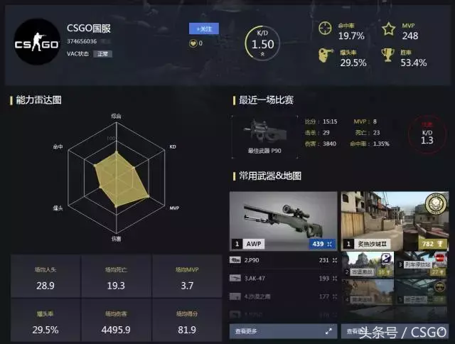 csgo战绩查询网站，csgo战绩查询方法(在哪看?)