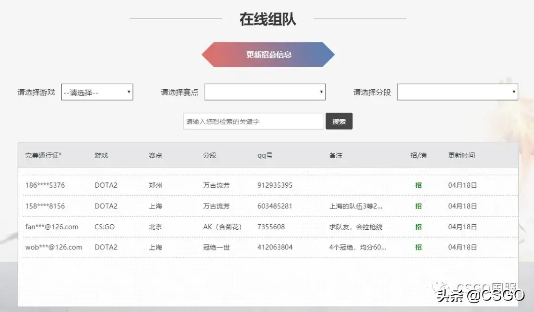 csgo城市精英赛2020官网，csgo城市挑战赛2020报名