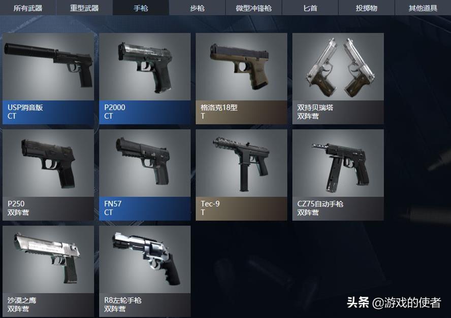 csgo武器属性排行表(csgo武器属性怎么看)？