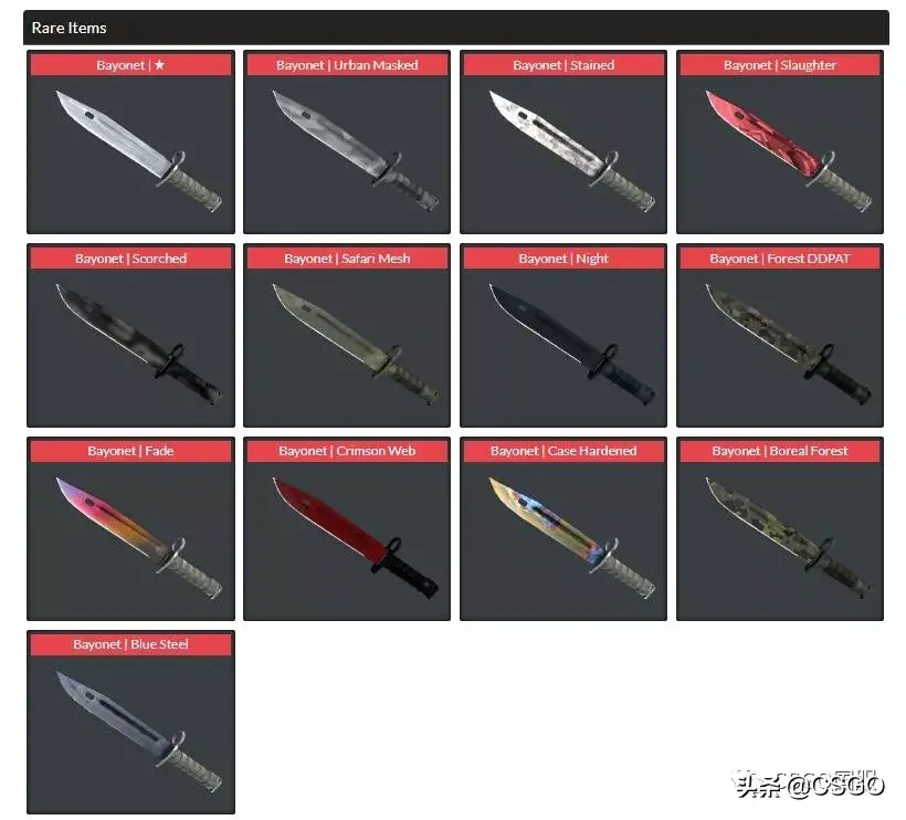 暗影武器箱出什么金，csgo暗影武器箱出什么刀？