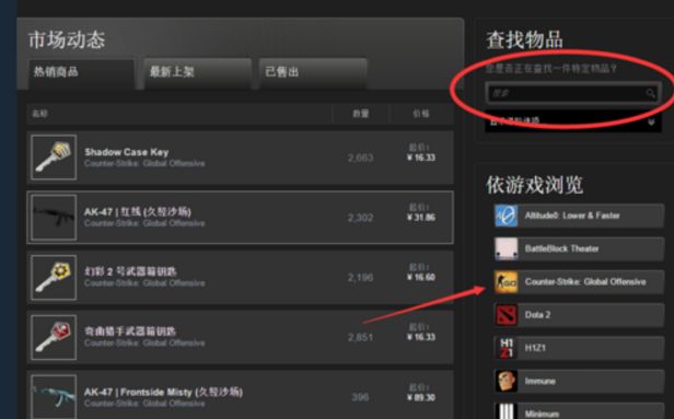 csgo市场在哪里