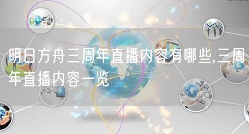 明日方舟三周年直播内容有哪些,三周年直播内容一览