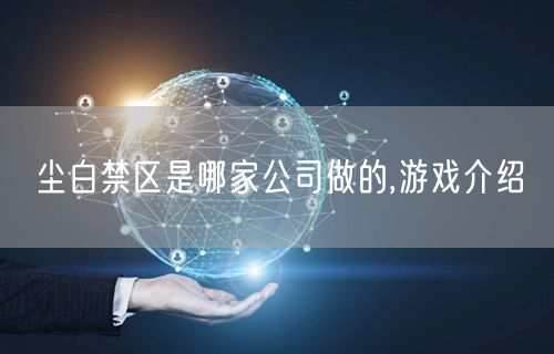 尘白禁区是哪家公司做的,游戏介绍