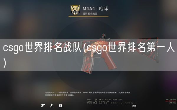 csgo世界排名战队(csgo世界排名第一人)