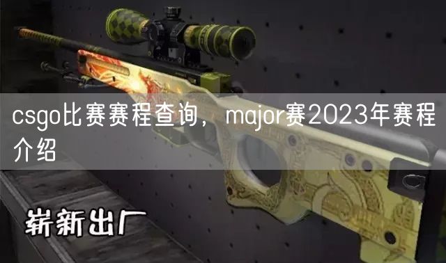 csgo比赛赛程查询，major赛2023年赛程介绍