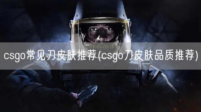 csgo常见刀皮肤推荐(csgo刀皮肤品质推荐)