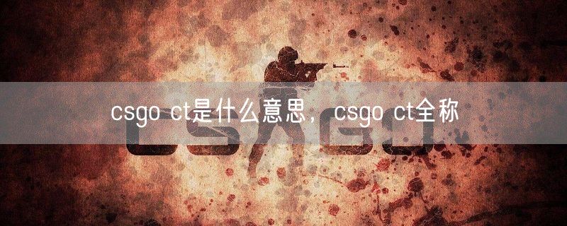 csgo ct是什么意思，csgo ct全称