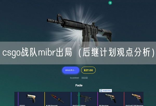 csgo战队mibr出局（后继计划观点分析）