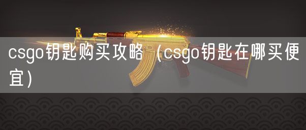 csgo钥匙购买攻略（csgo钥匙在哪买便宜）