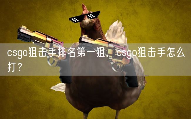 csgo狙击手排名第一狙，csgo狙击手怎么打？