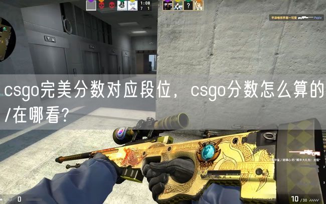 csgo完美分数对应段位，csgo分数怎么算的/在哪看?