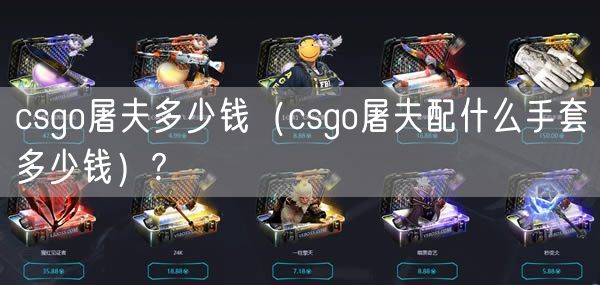 csgo屠夫多少钱（csgo屠夫配什么手套多少钱）?