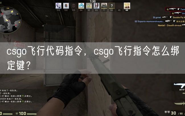 csgo飞行代码指令，csgo飞行指令怎么绑定键？