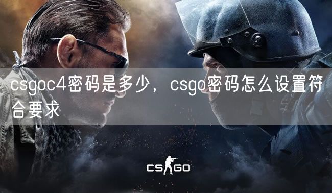 csgoc4密码是多少，csgo密码怎么设置符合要求