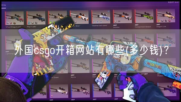 外国csgo开箱网站有哪些(多少钱)？