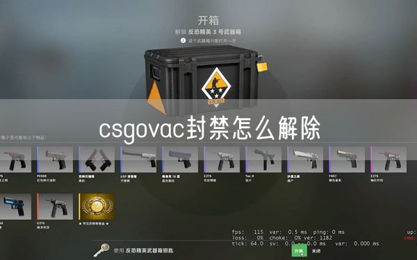 csgovac封禁怎么解除