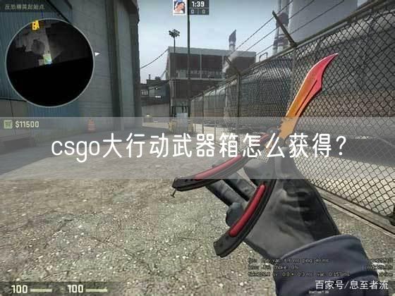 csgo大行动武器箱怎么获得？