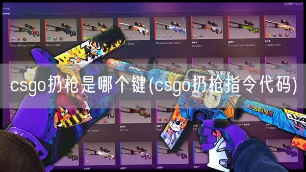 csgo扔枪是哪个键(csgo扔枪指令代码)