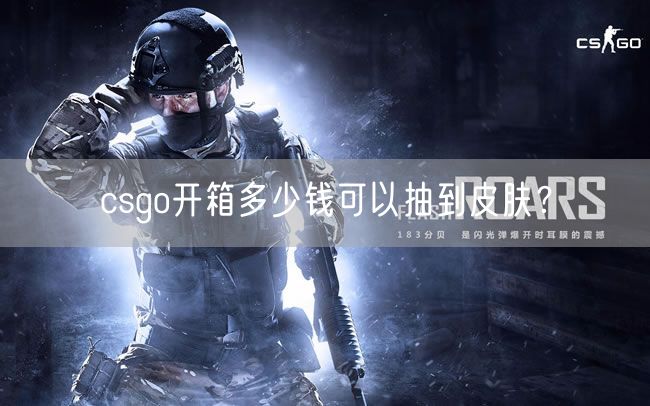 csgo开箱多少钱可以抽到皮肤？