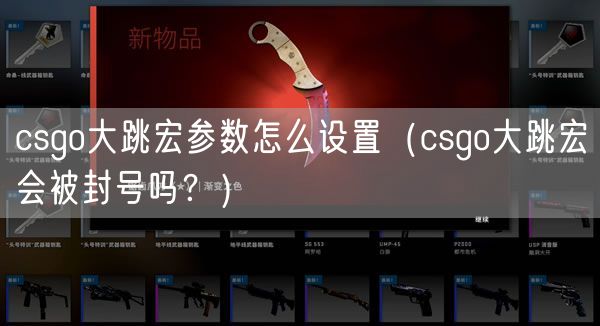 csgo大跳宏参数怎么设置（csgo大跳宏会被封号吗？）