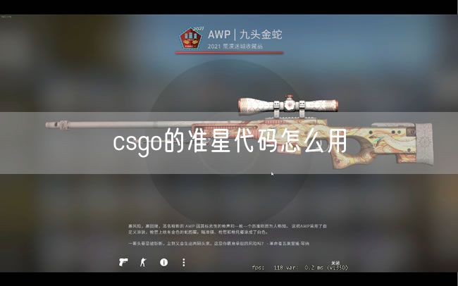 csgo的准星代码怎么用