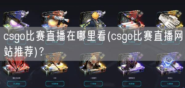 csgo比赛直播在哪里看(csgo比赛直播网站推荐)？