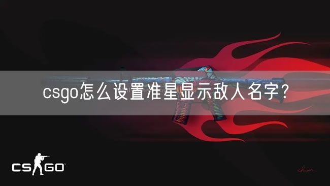 csgo怎么设置准星显示敌人名字？