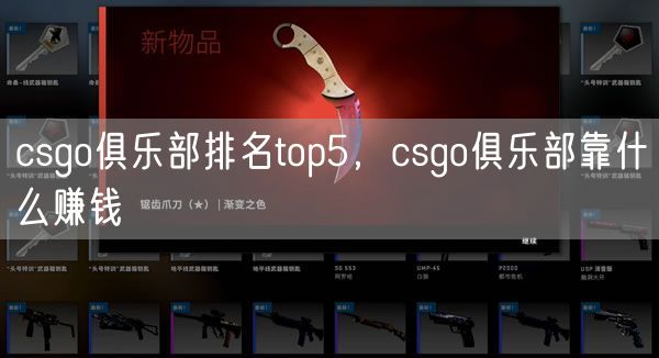 csgo俱乐部排名top5，csgo俱乐部靠什么赚钱