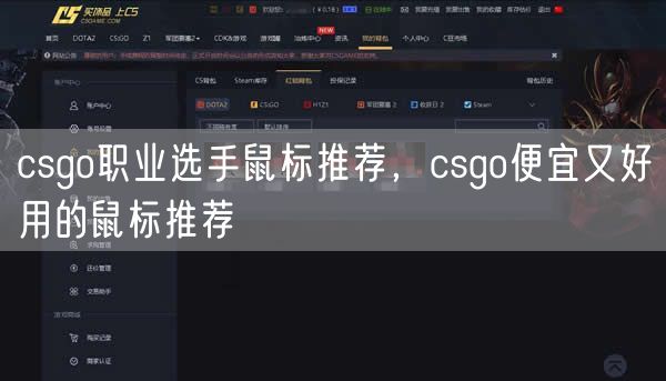 csgo职业选手鼠标推荐，csgo便宜又好用的鼠标推荐