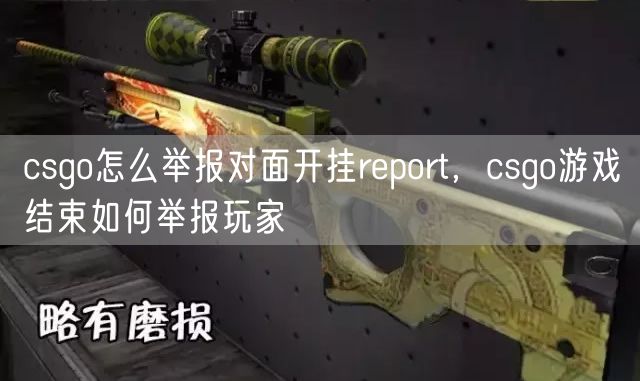 csgo怎么举报对面开挂report，csgo游戏结束如何举报玩家