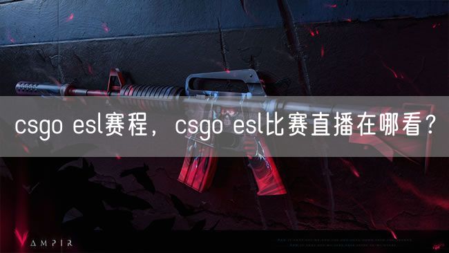 csgo esl赛程，csgo esl比赛直播在哪看？