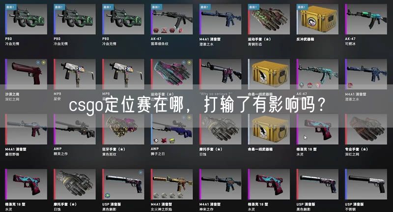 csgo定位赛在哪，打输了有影响吗？