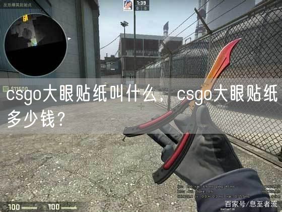 csgo大眼贴纸叫什么，csgo大眼贴纸多少钱？