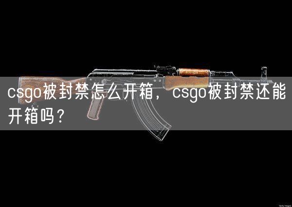 csgo被封禁怎么开箱，csgo被封禁还能开箱吗？