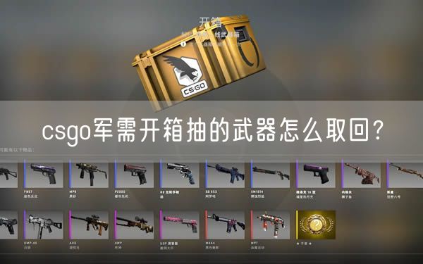 csgo军需开箱抽的武器怎么取回？