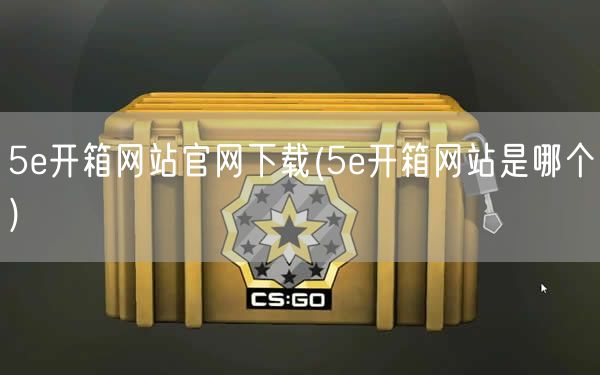 csgo5e开箱网站官网下载(5e开箱网站是哪个)