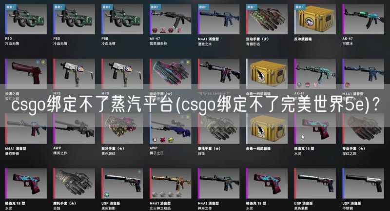 csgo绑定不了蒸汽平台(csgo绑定不了完美世界5e)？