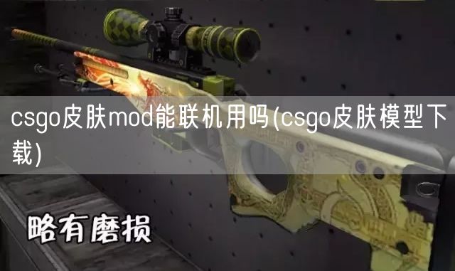 csgo皮肤mod能联机用吗(csgo皮肤模型下载)