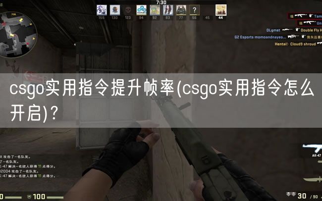 csgo实用指令提升帧率(csgo实用指令怎么开启)？