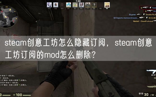 steam创意工坊怎么隐藏订阅，steam创意工坊订阅的mod怎么删除？