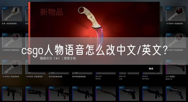 csgo人物语音怎么改中文/英文？