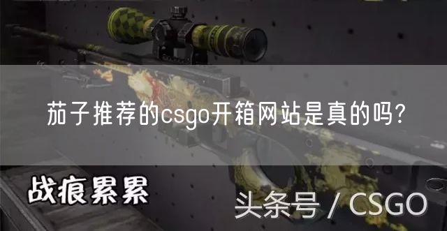 茄子推荐的csgo开箱网站是真的吗?