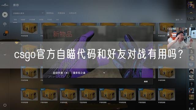 csgo官方自瞄代码和好友对战有用吗？