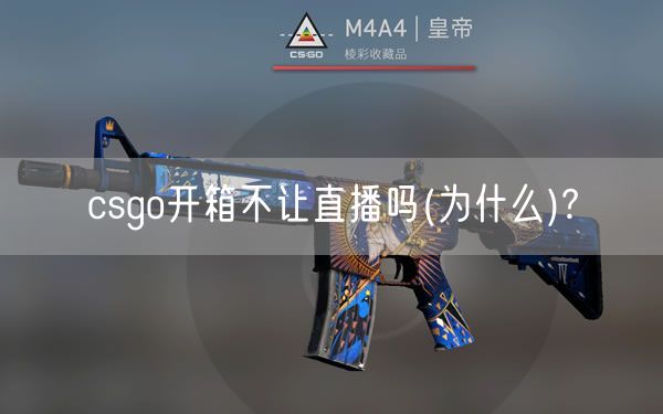 csgo开箱不让直播吗(为什么)?