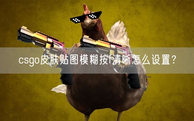 csgo皮肤贴图模糊按f清晰怎么设置？