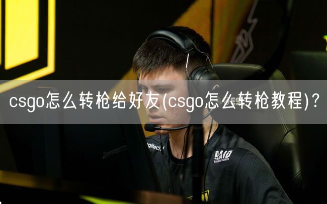 csgo怎么转枪给好友(csgo怎么转枪教程)？