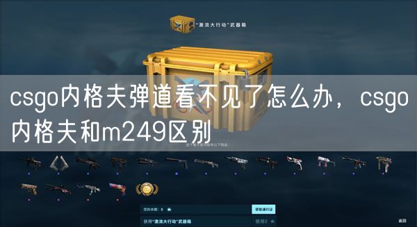 csgo内格夫弹道看不见了怎么办，csgo内格夫和m249区别