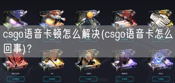 csgo语音卡顿怎么解决(csgo语音卡怎么回事)？