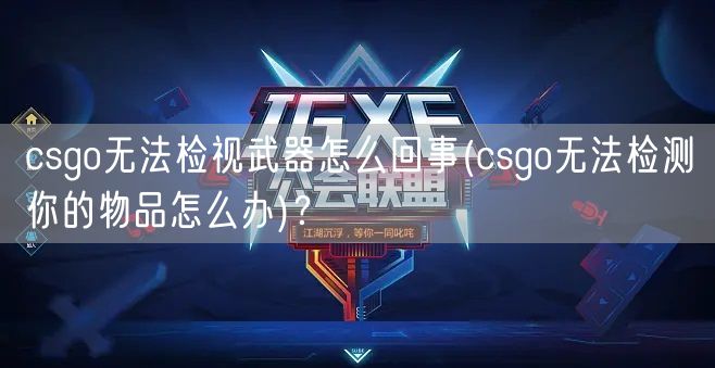 csgo无法检视武器怎么回事(csgo无法检测你的物品怎么办)？