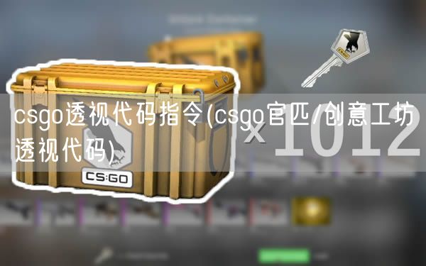 csgo透视代码指令(csgo官匹/创意工坊透视代码)